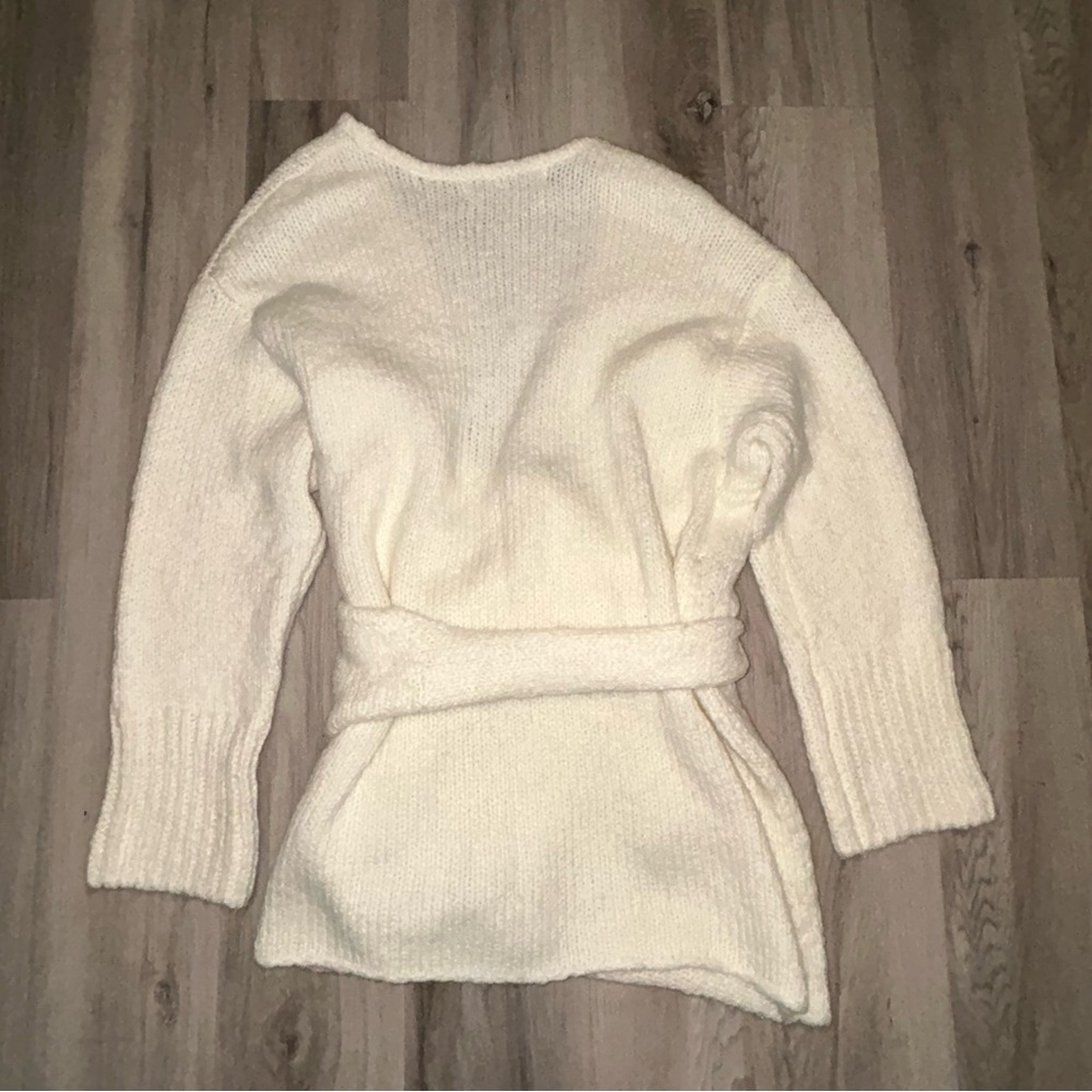 Zara Cream Wrap Cardigan - Picture 3 of 5